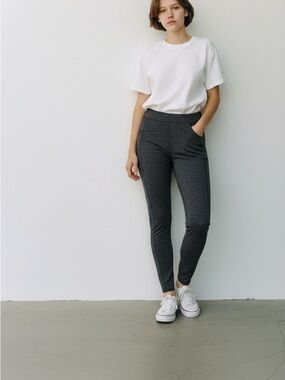 Duluth Trading Co Slim Ponte Leggings — Charcoal